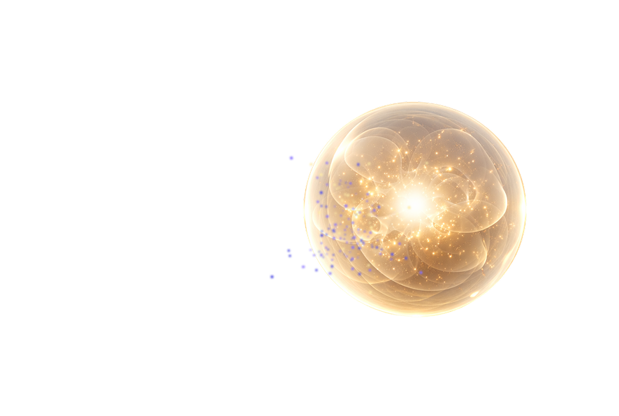 Glowing energy sphere